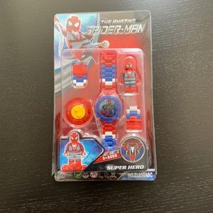 Spider-Man Minifigure and Kids Watch